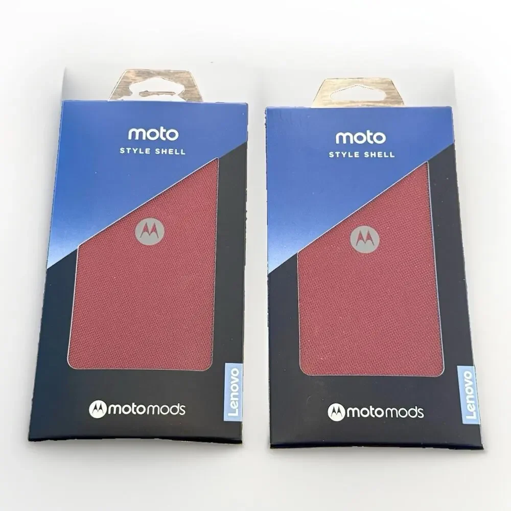 Lot Of 2 Genuine Motorola Moto Mods Style Shell for Moto Z Phones Red NEW